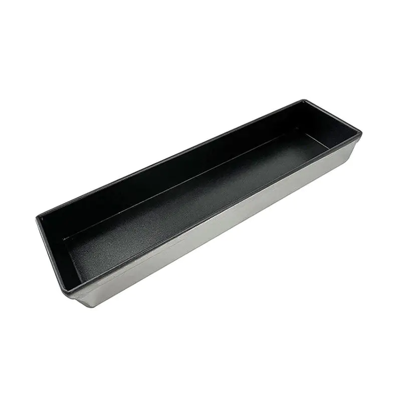 Schwarze Fleischtabletts aus Kunststoff für die Präsentation frischer und gefrorener Lebensmittel